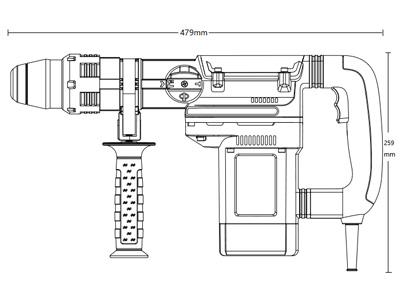 6kg SDS Max Rotary Hammer Drill